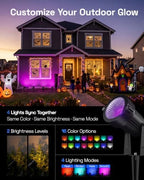 HBN RGBW Halloween Christmas Spot Lights Outdoor Spotlight with Remote - Image 2