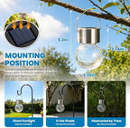 SOLPEX Solar Hanging Lanterns Solar Christmas Lights Outdoor Ornaments 16 Pc - Image 6