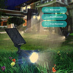 URPOWER Solar Spot Lights Outdoor Adjustable Spotlights, 4 Pack Warm White - Image 5