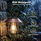 Solar Lanterns Outdoor Waterproof 2PACK Hanging Decorative Light - Image 2