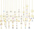 Ysleen 16 Pcs Hanging Crystals Suncatcher for Window with Chain, Rainbow by Ysleen