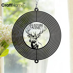 Personalized Elk Metal Wind Spinner, Custom Elk Garden Spinner Hanging Indoor Outdoor Decor, Perfect House Warming Gifts New Home, Custom Gift for Grandmother, Mom, Dad, Wife - Image 4