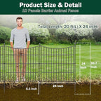 No Dig Dog Fence Outdoor for Yard with Gate, 24 in(H) X 20 ft(L) - Image 2
