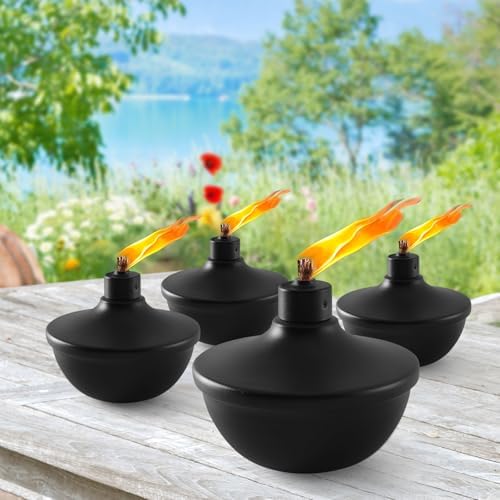 ZSPENG 6 Pack Metal Table Top Torches, 23.5oz Citronella Torch for Outside - Image 5