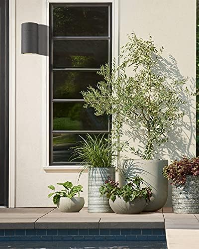 Ken & Ricky Dusk to Dawn Outdoor Wall Sconce Lights,Cylinder,Black,1 PK - Image 6