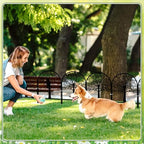 Yaocom 6 Pack Tree of Life Garden Fence 16.5" H x 11.8" W Metal Border - Image 6