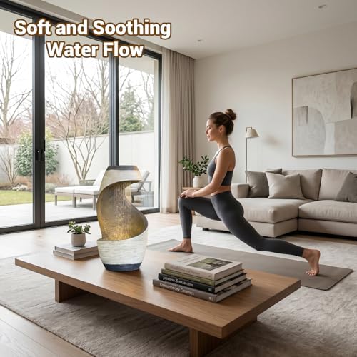 Sunlinua Modern Indoor Tabletop Water Fountain for Office Decor - Image 5