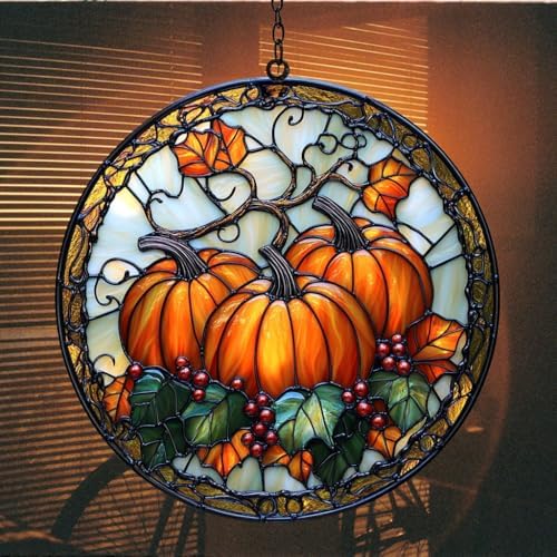 Pumpkin Garden Acrylic Suncatcher - Image 7