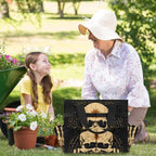 Funny Garden Tool Bag Organizer Heavy Duty Gothic Skull Gardening Tote Bag with 10 Pockets for Women Men Gardening Gifts - Image 2