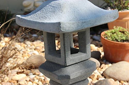Garden Pagoda Concrete Japanese Stone Lantern,Oriental, Asian 3-piece Outdoor Garden Statue Sale 26" Tall Made in USA - Image 7