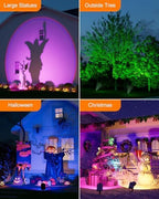 4 Pack Color Changing Solar Powered LED Sunset Spotlight Outdoor - Image 2