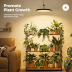 Bamworld Hanging Grow Light for Indoor Plants 12in Large Head Full Spectrum - Image 3