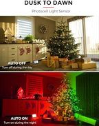 L LOHAS LED Red and Green Christmas Flood Light Outdoor 50W Dusk to Dawn - Image 2