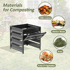 Compost Bin Outdoor -170 Gallon Metal Mesh Rust-Proof Coating Composter - Image 5