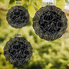 12 Inch Thanksgiving Fall Wind Spinner for Yard and Garden, Autumn Pumpkin Leaves Lines Black Hanging Ornaments Outdoor 3D Kinetic Wind Sculpture Spinners Indoor Outdoor Patio Décor Ornaments Gift - Image 3