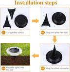Solar Ground Lights Outdoor 12 Pack 4.6", Waterproof, Cool White - Image 4