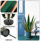 KODIBO 24" Metal Agave Plant Outdoor Decor, Large Garden Statue, Dark Green - Image 6