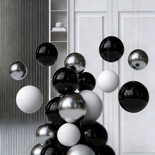 1 Pcs Gazing Ball, Stainless Steel Garden Mirror Globe, Polished Ornament Sphere, Hollow Floating Reflective Hemisphere, Home Outdoor Pond, Black(Size:16.53 in/42 cm) - Image 5