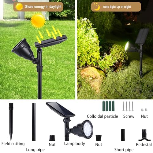 Solar Outdoor Spotlights, 1 Pack - Image 6