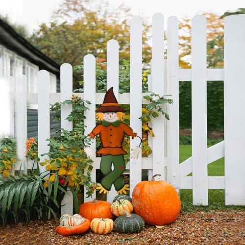 Fall Yard Stakes Sign Decorative Scarecrow Garden Stake Fall Decor Outdoor - Image 5