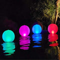 Rukars Floating Ball Pool Light Solar Powered 4 PCS, 14 Inch Inflatable Hangable IP68 Waterproof Rechargeable Color Changing Led Glow Globe Pool by WelcometoCootway