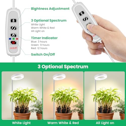 Aokrean Grow Light, Full Spectrum Plant Lights for Indoor Growing with Base - Image 4