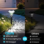 Solar Pathway Lights, Acrylic Garden Lights Outdoor Decor 8 Pack - Image 6