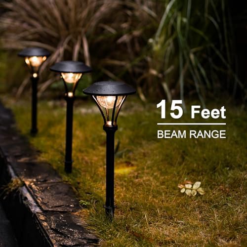 GOODSMANN Low Voltage Path Lights Landscape Lighting 1 Watt LED 60 Lumens Flood Lights with Metal Stake for Garden Yard Patio Area Outdoor Lighting (4 Pack) 9920-2104-04 - Image 4