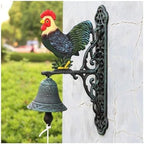 Cast Iron Dinner Bell, Cast Iron Wall Bell, Cast Iron Wall Hanging Bell Cast Iron Cock Bell Home Wall Decor by Unknown