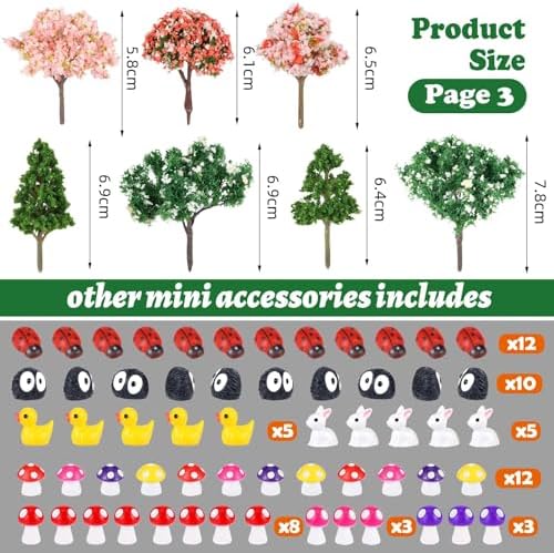 109 Pcs Fairy Garden Accessories Miniature Fairy Figurines Kit - Image 5