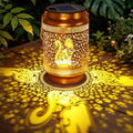 Cat Solar Lanterns Outdoor Waterproof Garden Decor, Birthday Gifts for Women Mom Grandma, Metal Sunflower Hanging Solar Lights for Outside Yard Patio Pathway Backyard Porch by yulloyello