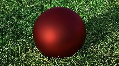 Lulu Decor, 12 Red Matt Finish, Stainless Steel Gazing Mirror Ball, Smooth Finish Garden Decoration Globe - Image 2