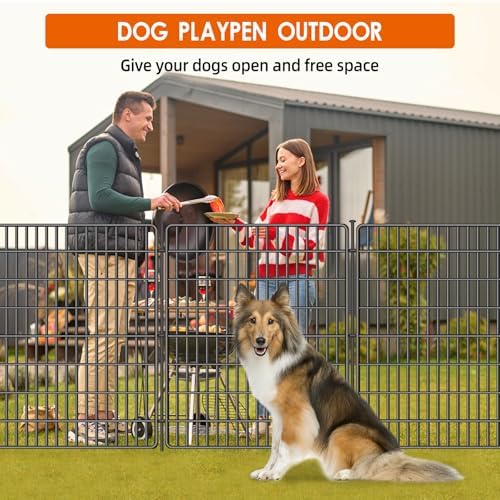 10 Panels No Dig Fence, 32 in(H) X 24 ft(L) Garden Decorative Fence Animal Barrier for Dogs, Rustproof Metal Garden Edging Border for Outdoor, Yard, Patio, Black - Image 7