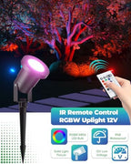 12V RGB Pond Light Underwater, RGB+CCT Tunable 2700K-6500K MR16 LED Bulb with Remote Control, Submersible for Ponds, Waterfalls, Fountains, Well Light, Low Voltage Yard Landscape Lighting - Image 4