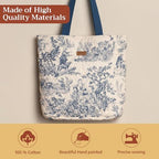 Maison d' Hermine Shopping Bags Cotton Quilted Tote Bag with Zipper Pockets - Image 4