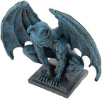 Gargoyle Statue Lifelike Decorative Resin Gothic Sculpture, Blue Garden Figurine for Home Garden Yard Office, Gothic Gargoyle Ornament with Vivid Detailing and Sturdy Resin Build - Image 7