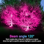PAR38 LED Outdoor Flood Light Bulbs,Dimmable 20W(200W Equivalent) E26 Base Flood Light Bulbs,1800 Lumens LED Flood Light for Outdoor Garden,Garage,Yards,Pink 4 Pack - Image 5