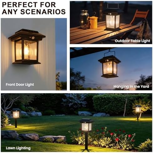 Solar Pathway Lights Outdoor, 6 Pack Bright Solar Lights Outdoor, 3 Auto Modes On/Off, IP65 Waterproof Solar Garden Lights Powered Landscape Lighting for Yard Pathway Landscape Path Patio Camp - Image 4