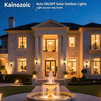 Dawn to Dusk Sensor Outdoor Wall Light Fixtures Waterproof Porch Lights Anti-Rust Matte Black Sconce Lights Outdoor Wall Lantern for Patio Front Door Garage House -2 Pack - Image 7