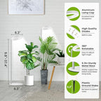 Kullsinss Grow Lights for Indoor Plants, 80 LEDs Full Spectrum Plant Lights for Indoor Growing with 2 Mounting Options, 6/12/16H Timer, 3 Spectrum Modes, 9.8"-37" Height Adjustable Grow Lamp, 2 Pack - Image 3