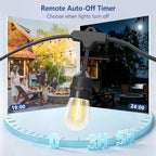 24FT String Lights for Outside, Remote & Waterproof, Connectable - Image 4