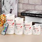 Butterfly Flameless Candles LED Pillar Candles Battery Operated Candles with Remote and Timers Color Changing Electric Fake Plastic Candles Mothers Day Decor Set of 4 - Image 4