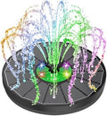 Yzert Glass Solar Fountain Floating 3.5W 2200mAh, Colorful LED, Bird Bath by Yzert