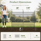 No Dig Garden Fence Outdoor for Yard, 40in (H) x 11.8ft(L) - Image 2