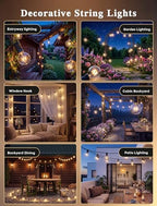 Abeja 50FT G40 Globe String Lights, Outdoor Patio Lights - Image 6