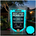 Colorful Glow-in-the-Dark Garden Stones Night Guide Pebbles Rainbow Glow in the Dark Rocks Outdoor Luminous Stones Aquarium Rocks for Garden Path Walkway Yard Fish Tank Decor (Blue,600) by Unknown