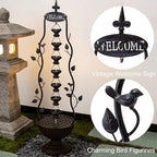 42" Outdoor Water Fountain 7-Tiers Cascading Garden Water Feature - Image 3