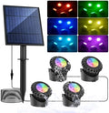 T-SUN Solar Pond Lights RGB, Solar Underwater Pond Lights Color Changing by T-SUN