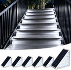 Solar Step Lights, 6 Pack, IP67 Waterproof, 6000K Cool White by XILLUMICORE