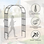 4.9x8.5FT Garden Arch Trellis for Climbing Plants Outdoor - Image 2